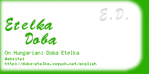 etelka doba business card